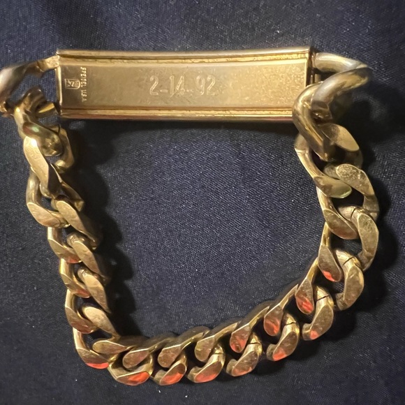 Vintage Men’s Speidel ID Gold Bracelet - Picture 5 of 6